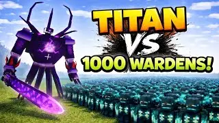 ONLY 1 TITAN vs 1000 WARDENS 😱 | Minecraft Mob Battle