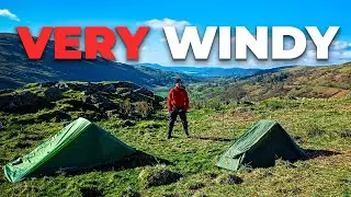 Wild Camping Overlooking England's LARGEST Lake