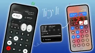 Xaiomi Hyperos New Control Center Looking | Dark control center Theme For Redmi & Poco Phone's 