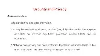 T- 294-Aadhaar- Privacy and Security Provisions