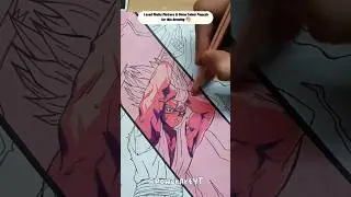 Drawing Beast Gohan || Stained Art #shorts #gohan #dragonball #drawinganime