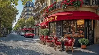 Relaxing Spring Street Caf&eacute; Jazz 🌸 Coffee Shop Outdoor Jazz Music for Study, Work and Calm Mood