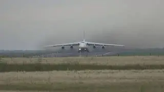 Antonov Design Bureau ADB205F Antonov An-124-100 UR-82072 Departing Avalon Airport