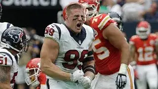 J.J. Watt Loses Helmet, Still Gets the Sack | Chiefs vs. Texans | NFL