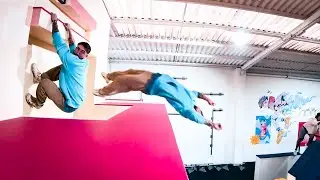 LO MÁS PELIGROSO que he hecho en LA NAVE PARKOUR ACADEMY