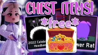 HOW TO FIND ALL *FREE* CHESTS RH NEW YEARS 2022! | Royale High Update