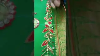 Aarri Work Fashion Design Hand Embroidery#embroidery #aari #fashion #shorts 