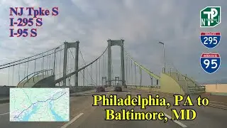 Self-driving from Philadelphia, PA to Baltimore, MD | streetview819 | streetview | I-95 S | I-295 S