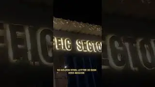 ss golden steel 3D sign 0303 4032438