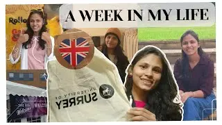 My 1st week in Uk 🇬🇧 | University of Surrey |Real experience |international studentlife|Likitha_here
