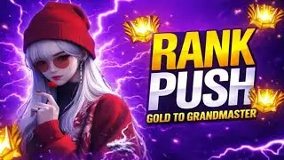 Free Fire Live + Team Code 🔴 Gold To Grandmaster Rank Push #freefirelive
