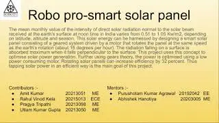 DUAL AXIS SUN TRACKING SOLAR PANEL