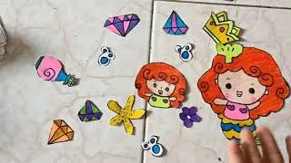diy mermaid activity book.    easy craft for kids