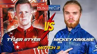 Tyler Styer vs Mickey Krause | Match 3 | Highlight | 2024 Mosconi Cup #Billiards #Pool