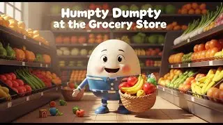 Humpty Dumpty at the Grocery Store 🥚🛒🎵 | Fun Kids Story & Nursery Rhyme Adventure 🌈✨
