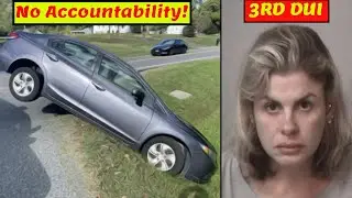 Woman charged 3rd DUI 🍻 offense, resisting arrest after crashing car in ditch❗ No Accountability 🤔✅
