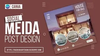 Real Estate Post Design for Social Media in Canva (Speed Art)