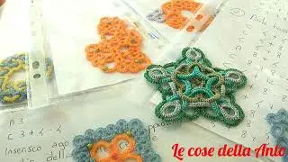 Vlog: progetti, corsi e schemi al chiacchierino....Stella Celtica Natale - Needle Tatting, patterns