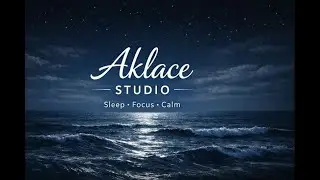 12 Hours Super Deep Brown Noise + Soft Ocean Swell (Black Screen) | Aklace Studio