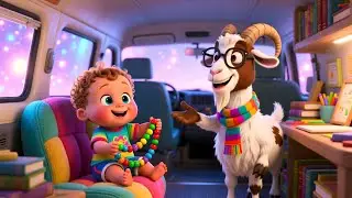 Goat 123 Study Van Up 🐐🔢🚐 | Numbers Song for Kids | Playful Nursery Rhyme