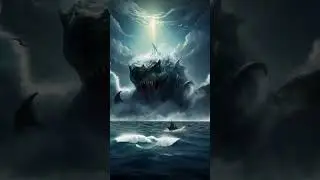 Monster Shark #shorts #videoshort #shark #monster #ai #aigenerated #aivideo #fish #fishing #inthesea