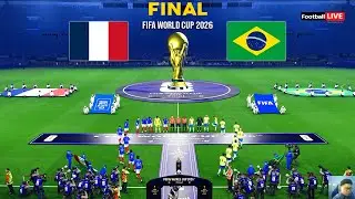 France vs Brazil - FINAL - FIFA World Cup 2026 | Mbappe vs Vinicius | Full Match | eFootball PES