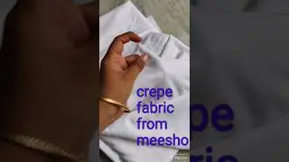 White crepe fabric review from meesho haul | cloth material
