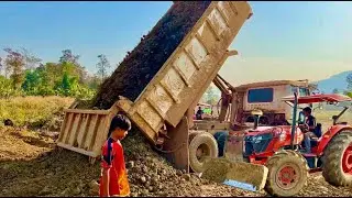 15 trucks of soil were transported to prepare a house construction project