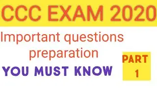 CCC exam preparation questions 2020