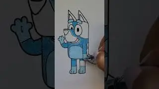 We love watching bluey! #bluey #Disney #coloring #viral #shortsviral #satisfying  #shorts
