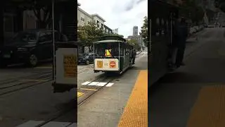 San Francisco Cable Car 🧑🏼&zwj;✈️🚃 🏢 #shorts #cablecar #usa #sanfrancisco