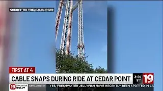 Cable detaches on Cedar Point&rsquo;s Power Tower ride, investigators working to find cause