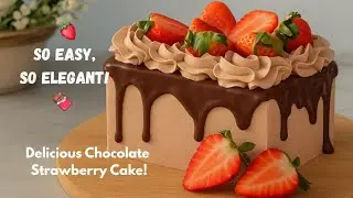 Easy Chocolate Cake Making | Easy Whipped Cream Cake Design for Beginners
