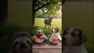 Funniest Sloth, Dog & Donkey Shorts! 😂 (Ketchup Chips Edition) #shorts #ai #funny