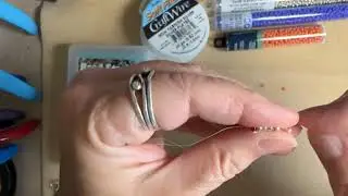 Bead Stash Challenge 2025 week 39-make a bail @DesertCatCreations 