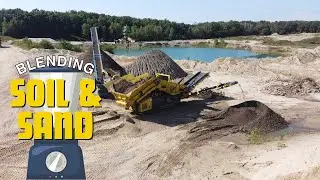 Scalper Screen Blending Soil and Sand