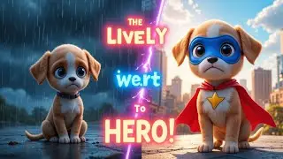 The Lonely Puppy Who Became a Superhero | Heartwarming Kids Story | Animated Adventure
