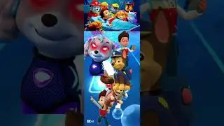 Paw Patrol Team Ryder 🆚 Ryder 🆚 Ryder 🆚  Dance Song Tiles Hop EDM Rush #shorts #pawpatrol