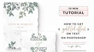 How to Get Faux Rose Gold Foil or Watercolor Effect on Text on Photoshop