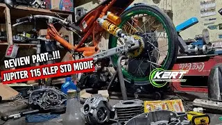 REVIEW PART JUPITER 115CC KLEP STD MODIF‼️PREPARE EVENT DRAG RESMI 2025‼️K2RT_BATURRADEN
