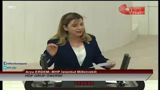 Milletvekilimiz Arzu Erdem Kadın İstihdamı ve Doğum Bor&ccedil;lanmasıyla İlgili Genel Kurulda Konuştu.