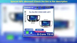 Must Buy Android 14 GPS Navigation Radio Stereo For Kia RIO 2 RIO2 2005 -2011 Car Multimidia Video&bull;