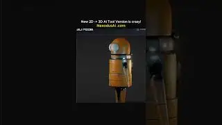 2D to 3D using AI model NEXODUS AI #3d #3dprinting #3dmodeling