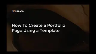 How to create a portfolio page using a template in SlickPic