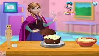 Anna Cooking Frozen Cake   Disney Princess Games for Kids 720p 30fps H264 192kbit AAC