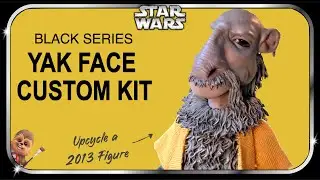 Удивительная скульптура культовой фигуры: Як Фейс из Star Wars, изготовленная на заказ, 1:12, чер...