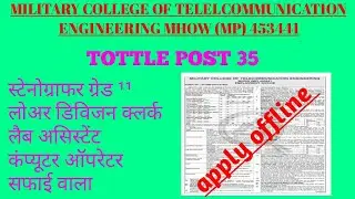 military college of telecommunication engineering mhow recruitment 2021\\military college of mhow