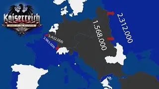 WW1 Central Powers Victory Every Day With Army Sizes