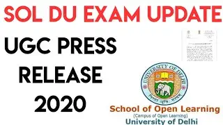 Du sol exam update || UGC Press Release 2020 || next week confirm exam date??