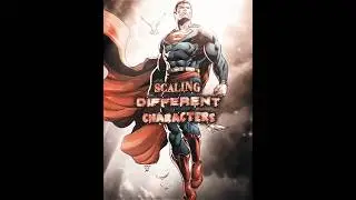 Scaling Different Characters | Part 2 #comics #marvel #goku #dbz #dragonball #anime #manga